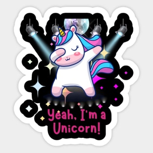 Unicorn Dab Sticker